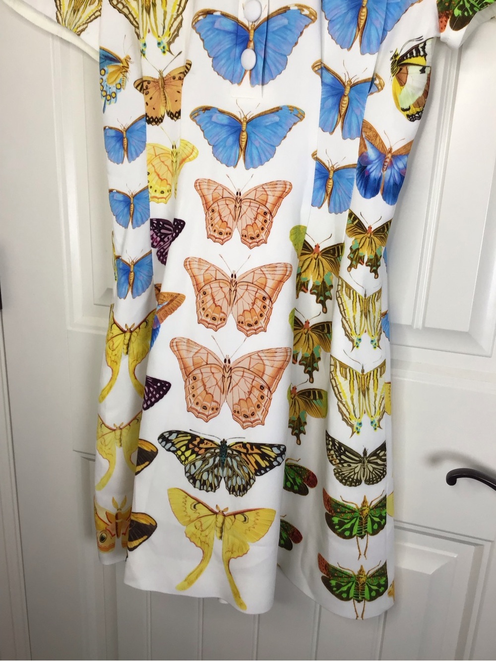 Reiss Tansy NYBG Butterfly Print Mini Dress Size 8. - Picture 4 of 12